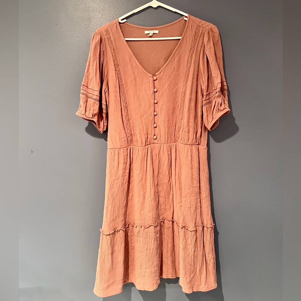 Blush Fit to Flare Dress